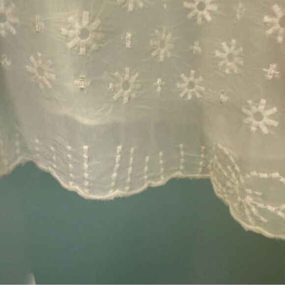 JOHNNY WAS Turia White Tank w/Embroidery Detailing at Side - Picture 7 of 11